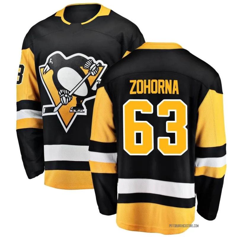 Black Men's Radim Zohorna Pittsburgh Penguins Breakaway Home Jersey