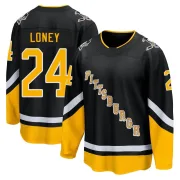 Black Men's Troy Loney Pittsburgh Penguins Breakaway 2021/22 Alternate Premier Player Jersey