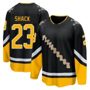 Black Youth Eddie Shack Pittsburgh Penguins Breakaway 2021/22 Alternate Premier Player Jersey