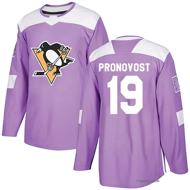 Purple Men's Jean Pronovost Pittsburgh Penguins Authentic Fights Cancer Practice Jersey