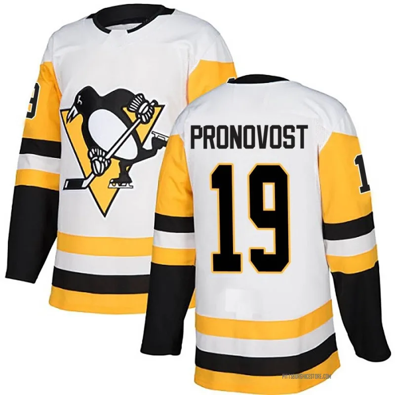 White Men's Jean Pronovost Pittsburgh Penguins Authentic Away Jersey