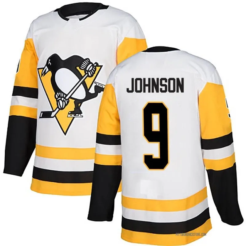 White Men's Mark Johnson Pittsburgh Penguins Authentic Away Jersey