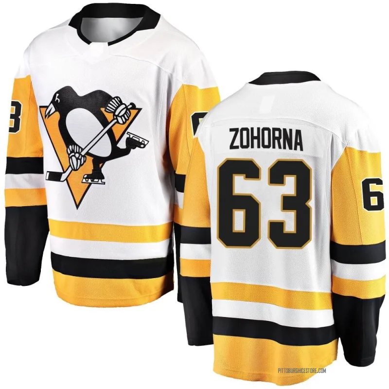 White Men's Radim Zohorna Pittsburgh Penguins Breakaway Away Jersey